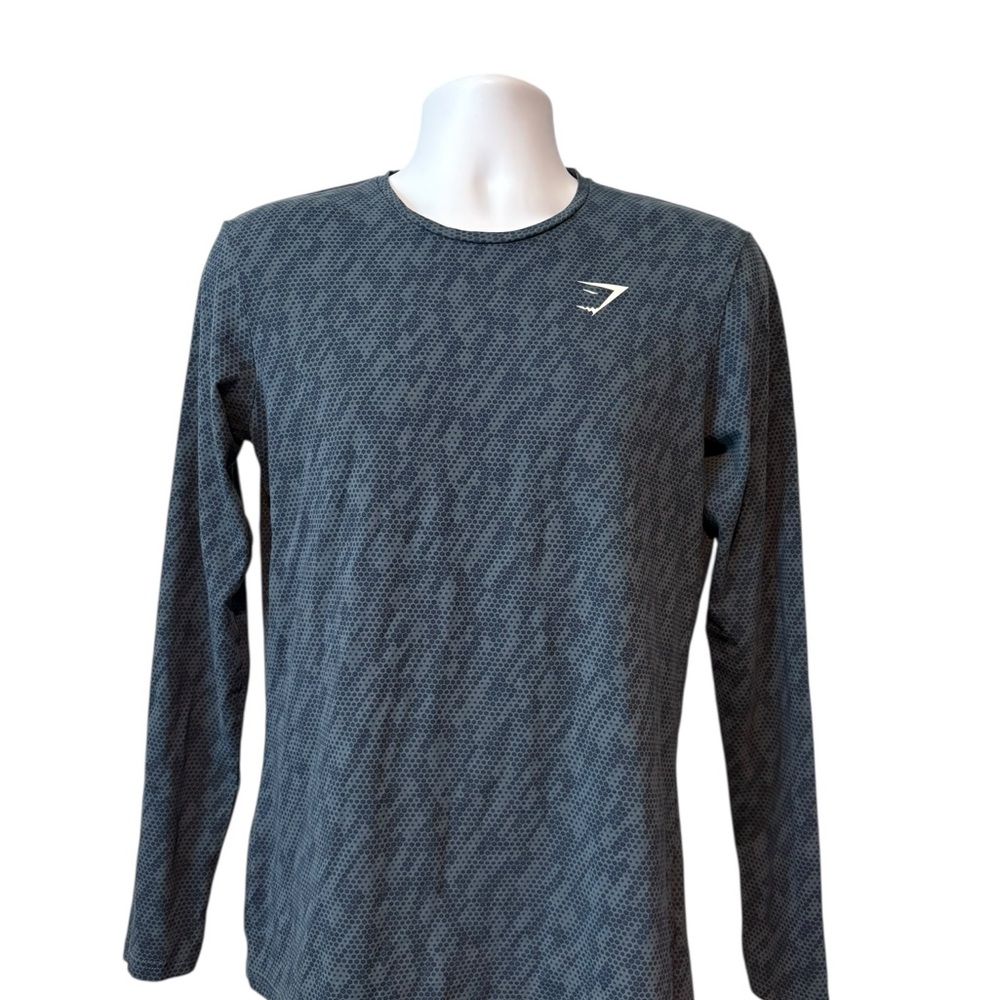 Gymshark Men’s Long Sleeve Patterned Performance Shirt S